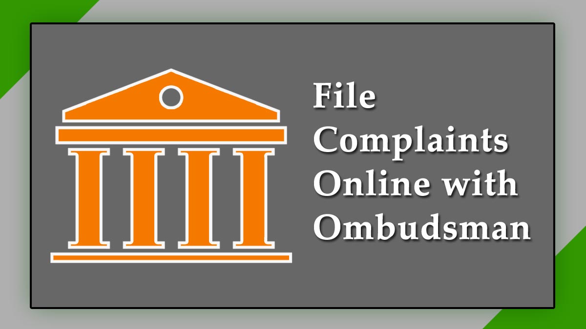 Procedure to file complaint with ombudsman