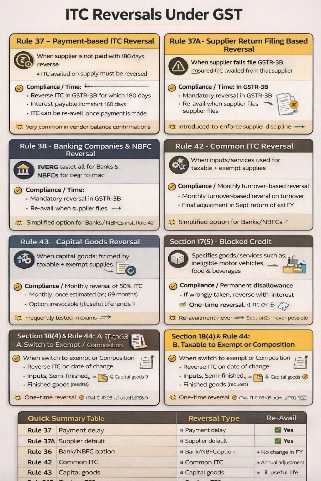 Reversal of Input tax Credit 