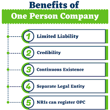 benifit of One Person Company Registration