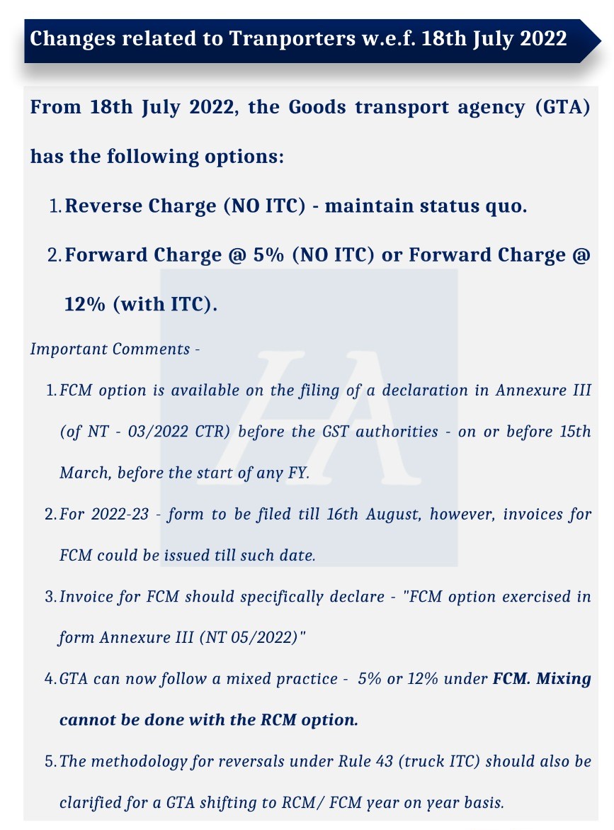 Changes wrt 47th GSTC meetings have been notified6