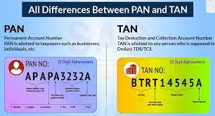 How differentiates PAN, TAN, and TIN