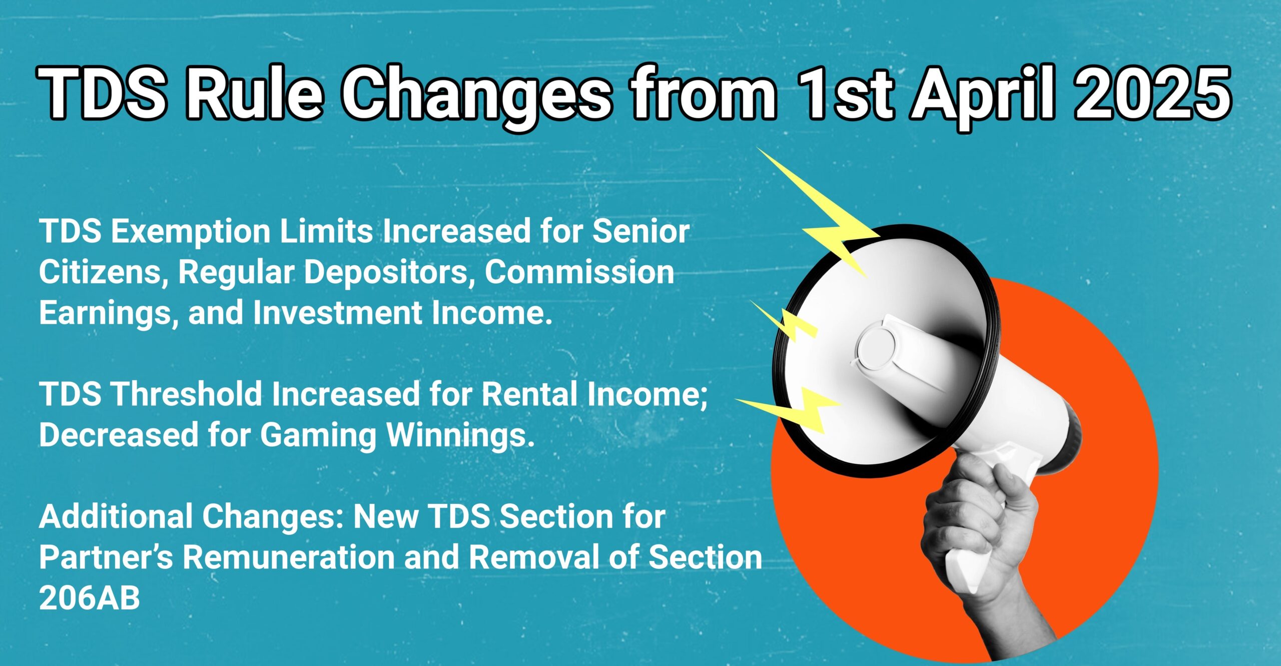 New Income Tax, TDS, and TCS changes effective from April 1, 2025.