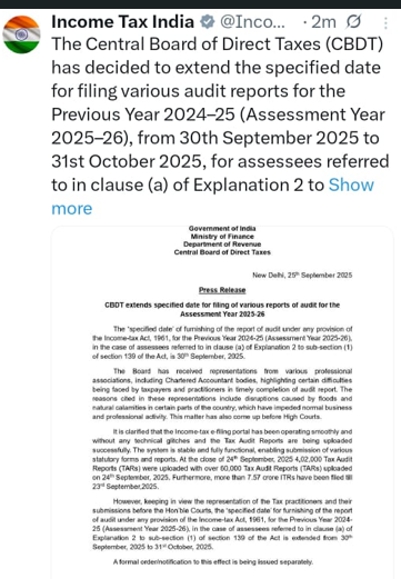 Tax audit extension 2025