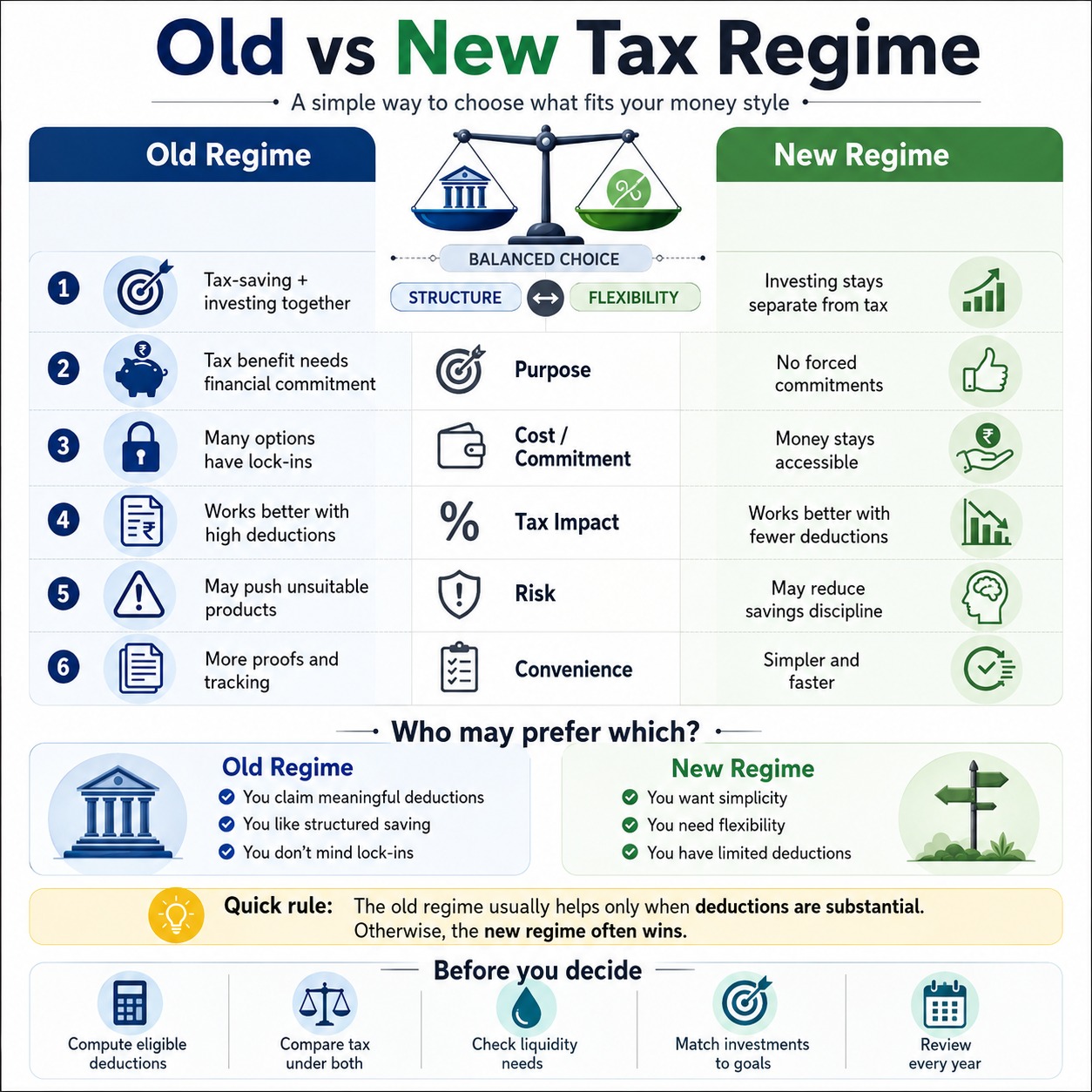 Old Tax Regime vs New Tax Regime