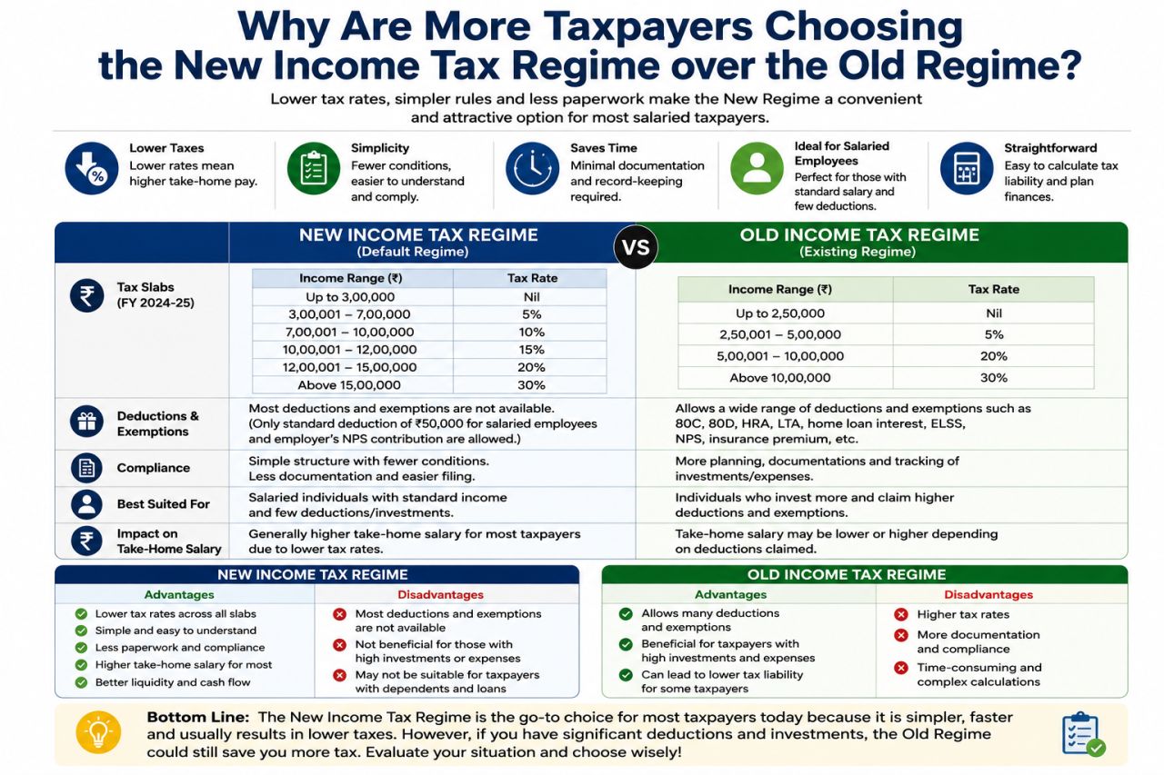 Why Are More Taxpayers Choosing the New Income Tax Regime