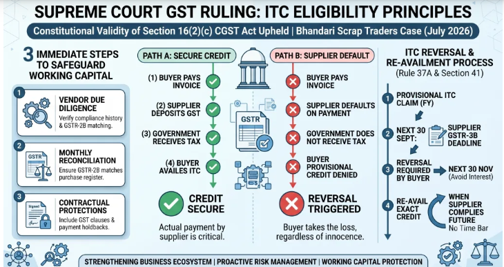Credit Now Depends on Your Supplier's Tax Payment